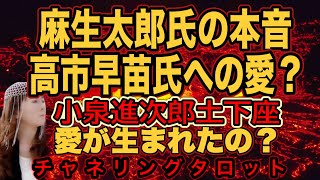 【チャネリング】麻生太郎氏への本音　高市早苗氏への心　小泉進次郎氏が土下座　愛がうまれちゃったの？恋が生れちゃったの？　チャネリングタロット