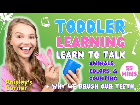 Toddler Learning | Learn to Talk | Brush Your Teeth for Kids | First Words, Animals, & Sounds