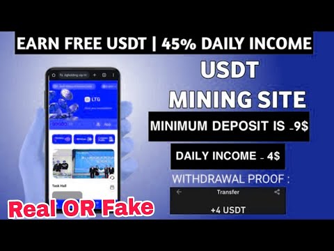 Usdt Earning Site 2024| Earn Free Usdt | Best Usdt Investment site 2024 | New Usdt Mining App//