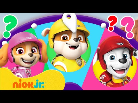 PAW Patrol Rescue Wheels Spin the Wheel #2 w/ Marshall, Rubble & Skye! | Games For Kids | Nick Jr.