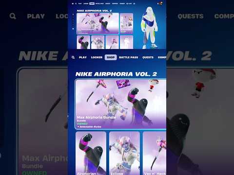 Nike Skins Return To A Pretty Stacked Shop #fortniteitemshopreview #shorts