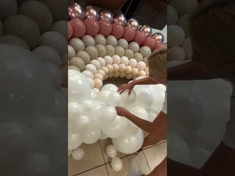 Balloon rainbow | flat balloon rainbow DIY