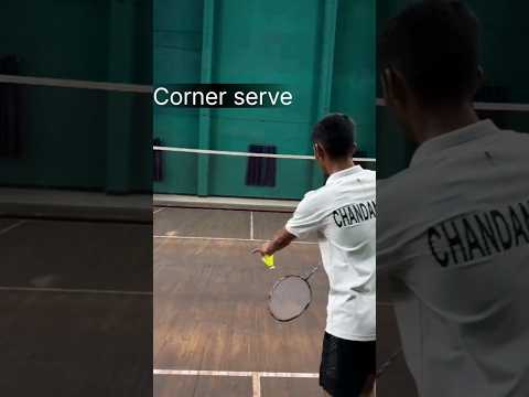 Types of service in badminton 🏸#badminton #ytshorts #subscribe