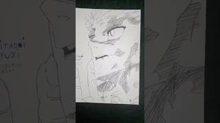 Drawing ITADORI YUJI 😤 Desenhando o ITADORI - #shorts #jujutsukaisen