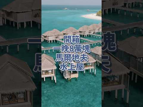 開箱一晚台幣8萬元馬爾地夫水上屋！#shorts  #vacation  #maldives #villa