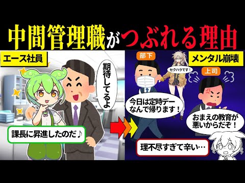 中間管理職の過酷な日常【ずんだもん＆ゆっくり解説】