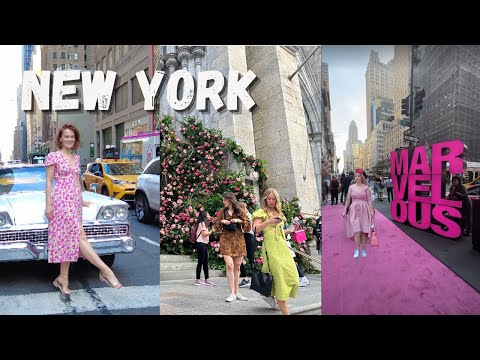 4K New York City - Pink Carpet on 5th Avenue & Marvelous Dance Show at Saks OFF 5TH Avenue