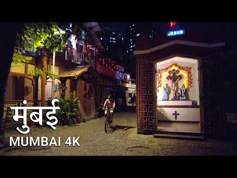 MUMBAI Night Walking Tour 🇮🇳 - Exploring Girgaon After Dark | India Walking Tour 4K HDR