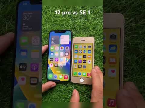 Iphone 12 pro vs Iphone SE 1 // Speed Test #shorts