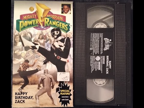 Opening and Closing to Mighty Morphin Power Rangers: Happy Birthday, Zack 1994 VHS