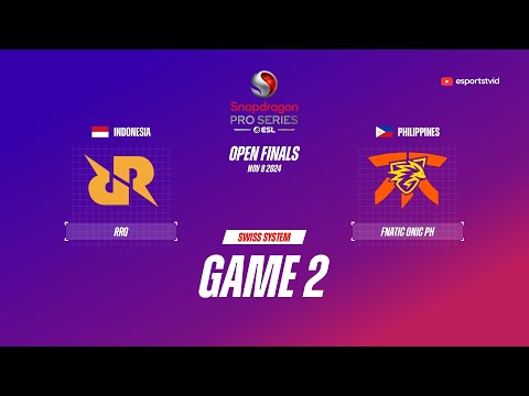 RRQ Hoshi vs Fnatic ONIC PH GAME 2 Snapdragon Pro Series Season 6 | RRQ VS FNOP ESPORTSTV