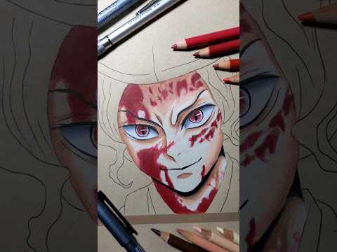 Drawing Muzan Kibutuzi😈||Demon slayer/Kimetu no Yaiba#shorts #demonslayer