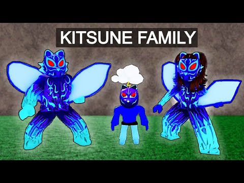 Adopted by a KITSUNE FAMILY in Blox Fruits..