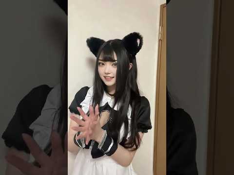 黒猫メイド ダンス 踊ってみた tiktok #shorts #韓国ダンス #踊ってみた