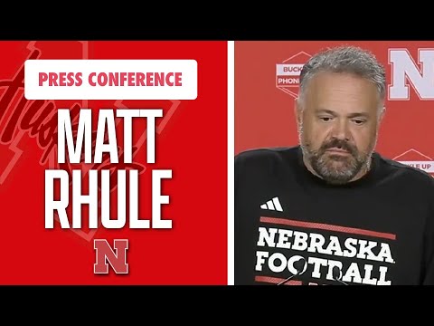 Nebraska Football Head Coach Matt Rhule meets with the media ahead of game vs UCLA I HuskerOnline