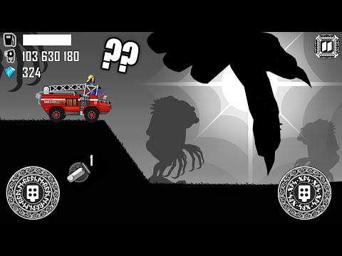 Hill Climb Racing 1 - FIRE TRUCK vs GIANT TROLL | GamePlay Walkthrough