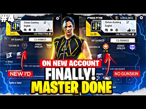 Bronze To Grandmaster || With New Id Challenge 🔥 || Master Achieved 🤩 || Ep-4