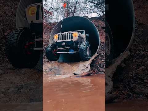 This rugged jeep parked in the muddy terrain! 🔥#shortsvideo #shorts