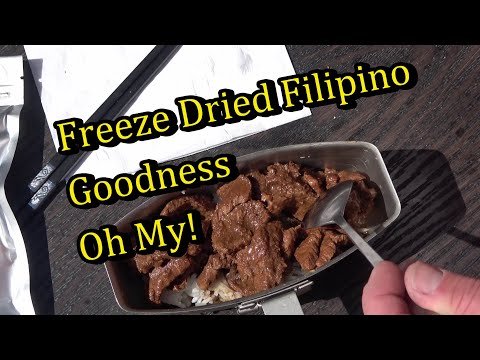 Freeze Dried Filipino Meal Kit  Beef Adobo Chicken Pansit