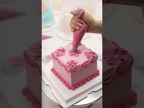 Elegant pink floral birthday cake magic! #birthday #cake #cakesgifts