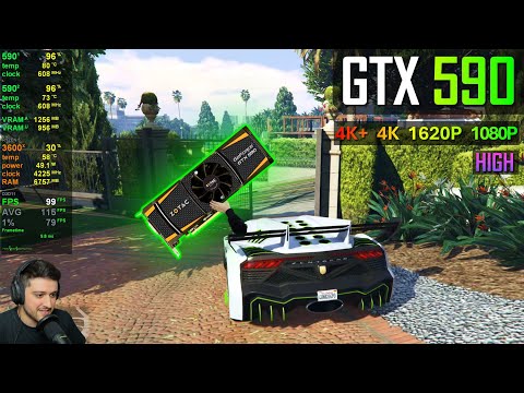 The GTX 590, Beast GPU from 2011, in GTA 5!