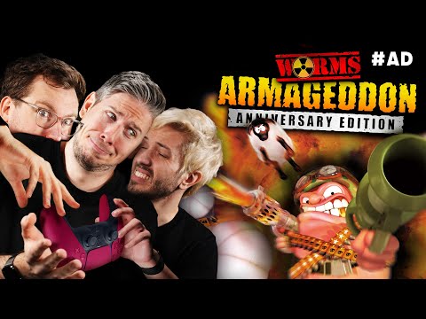 3 Players 1 Controller in Worms Armageddon: Anniversary Edition! #AD