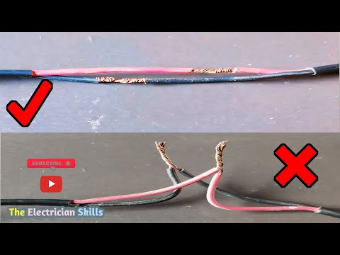 wire joint ideas | proper joint of electrical wire | two core wire joint