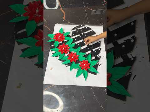 Beautiful Leaf Shaped Wall Decor Craft #short #youtubeshort #reel #viral #diycrafts #trending