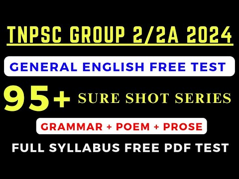 GROUP 2/2a General English Free Test 95+ sure shot series 🎯 Group 2/2a General English strategy