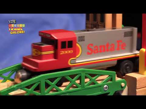 Wood Toy Trains and Boats | Lots of Wooden Trains Galore