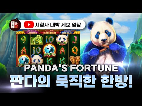 슬롯👨‍🎓슬롯머신👑🐼판다 포츈 440만원 당첨🔥시청자 제보 잭팟영상💯👑 슬롯대왕 👑 PANDA'S FORTUNE