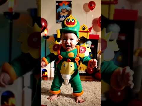 Baby Bowser #mario #supermario #baby #cute #cutebaby