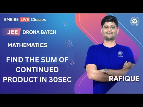 Find the Sum of Continued Product In 30sec | Mathematics | Rafique Sir