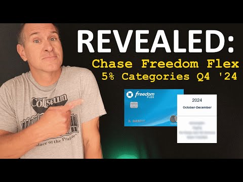 NEWS: Chase Freedom Flex 5% Cash Back Credit Card Categories Revealed for 4th Quarter 2024