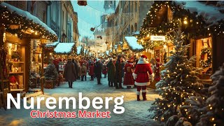 Nuremberg Night Christmas Market in 4K HDR | Magical Holiday Lights