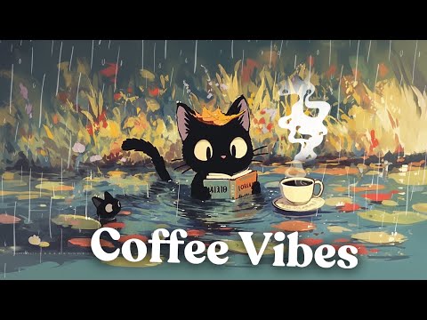 Coffee Vibes Jazzy HipHop ☂️ Lo-fi Rain | Study Music | Chillout