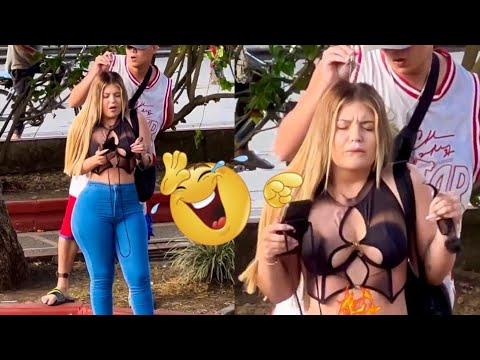 Head massager prank with girls 🤣🤣 very funny prank