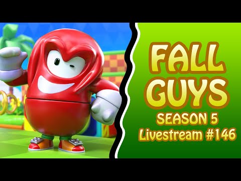 KNUCKLES JOINS! | Fall Guys Season 5 Live Stream #146