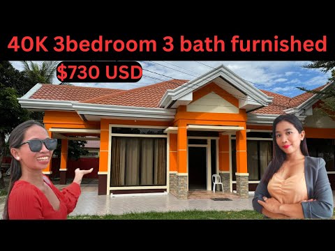 40K PHP FURNISHED HOUSE IN DUMAGUETE 3 BEDROOM 3 BATH #philippines