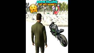 Snow Falling On Carry`s Home 🏠😨 || Indian Bike Driving 3D #viral #shorts