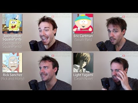 ONE GUY, 44 CHARACTERS (Death Note, Family Guy, Rick & Morty, Famous Character Impressions)