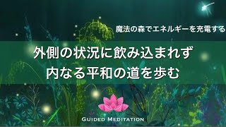 【誘導瞑想】一日・一瞬を内なる平和の道を揺るぎなく歩む｜魔法の森でエネルギーを充電する