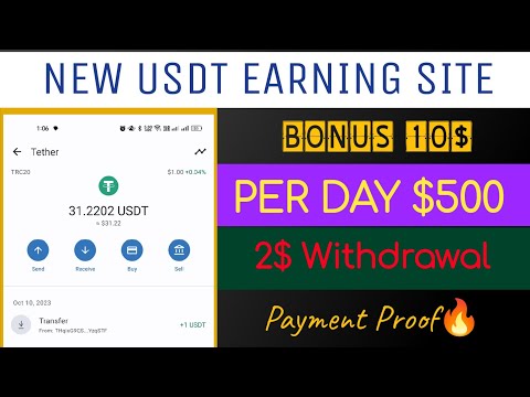 Latest USDT earning website, Make many on mobile, earn money, shopping mall website