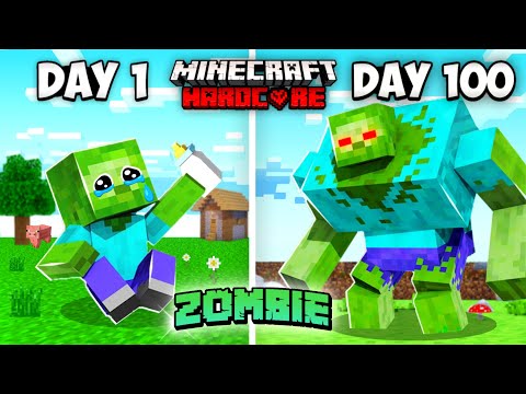 I Survived 100 Days as a ZOMBIE in Minecraft | Minecraft Hindi