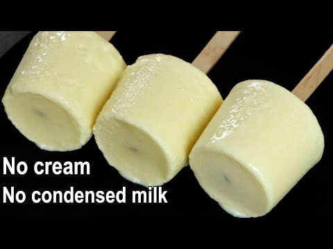 2 Ingredients Malai Kulfi Recipe | Kulfi Recipe | Ice cream Without Cream & Condensed Milk