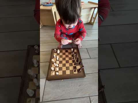 just like dad!♟️✨ #shorts #chess #fatherandson #toddler