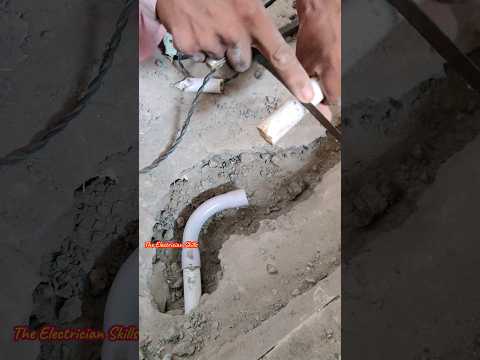 split ac drain pipe fitting | Ac drain pipe fitting in floor #youtubeshorts #shorts