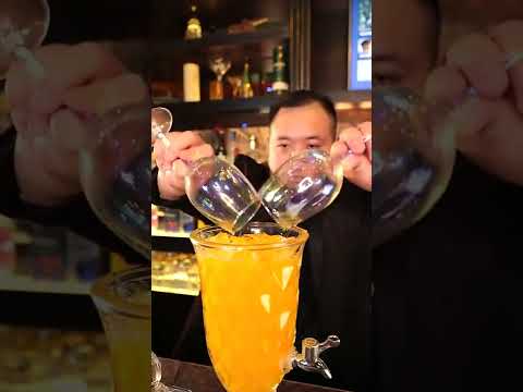 David Tao Bartender Skill | Cocktails Mixing Techniques At Another Level #32 - TikTok Shorts