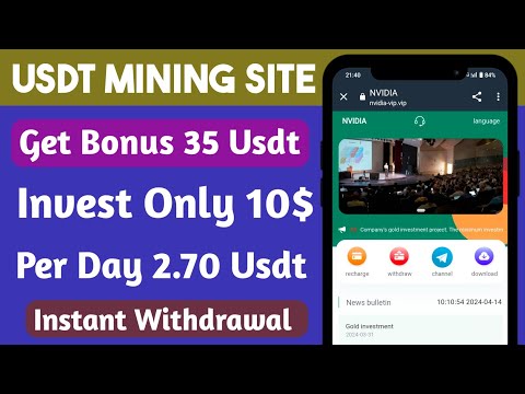 New usdt mining Site | usdt earning site | free mining sites | make money online | Trx mining site