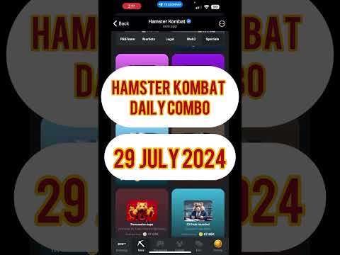 Hamster Kombat Daily Combo: 29 July 2024  #dailycombohamsterkombat #hamsterkombatdailycombo #crypto!